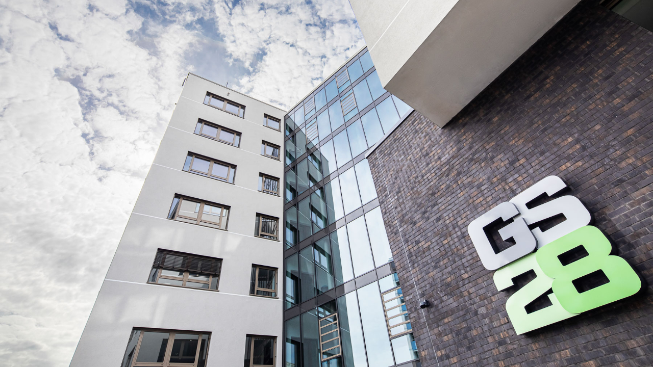 Außenansicht des Firmengebäudes GS28 der ABF.